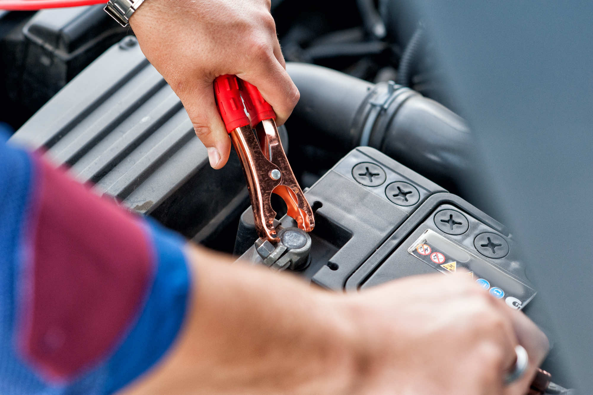 battery boost jump start car service in Edmonton