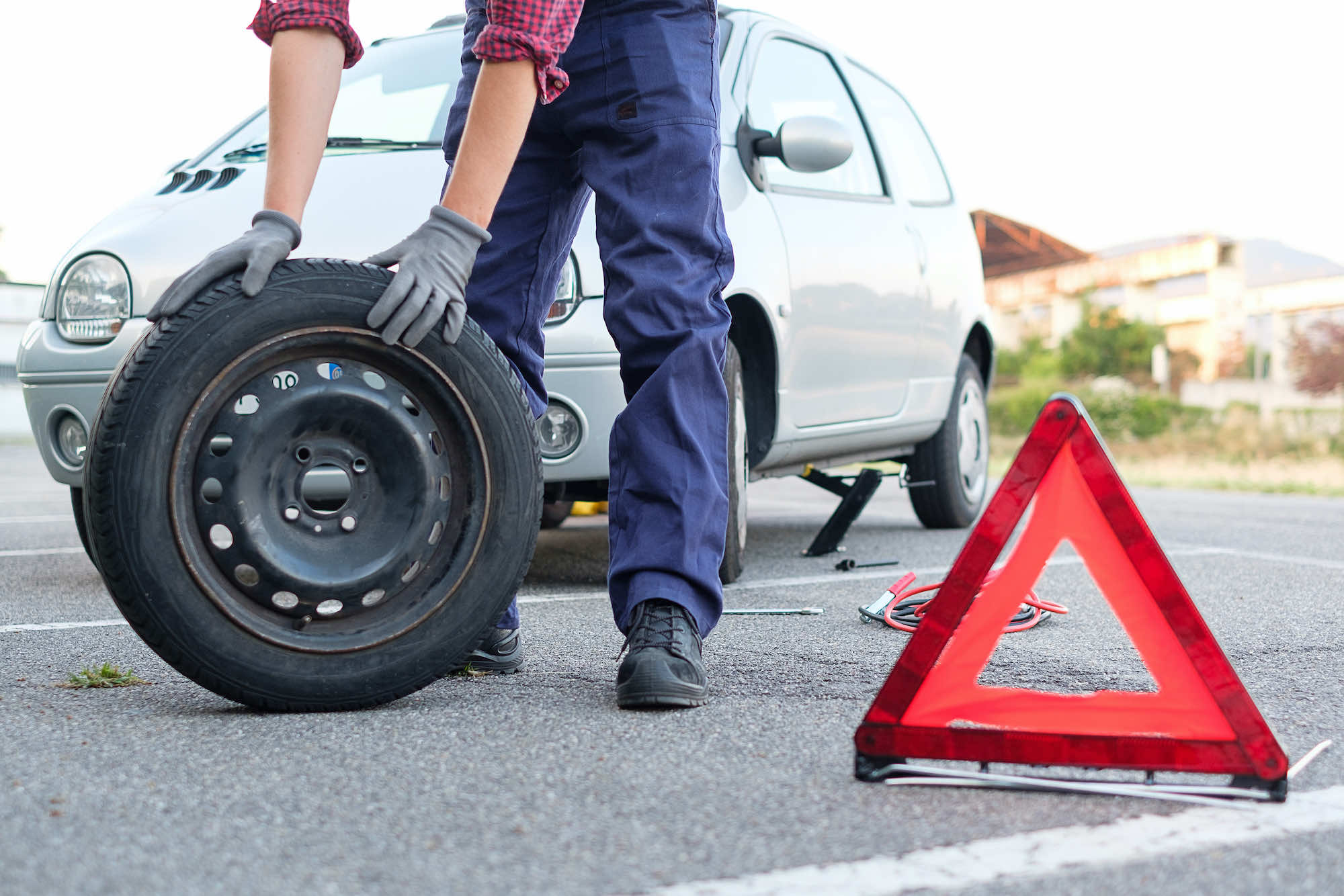 roadside tire change service in Edmonton